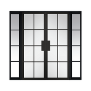 Industrial Style Malvern Clear Glazed Room Divider Door Set