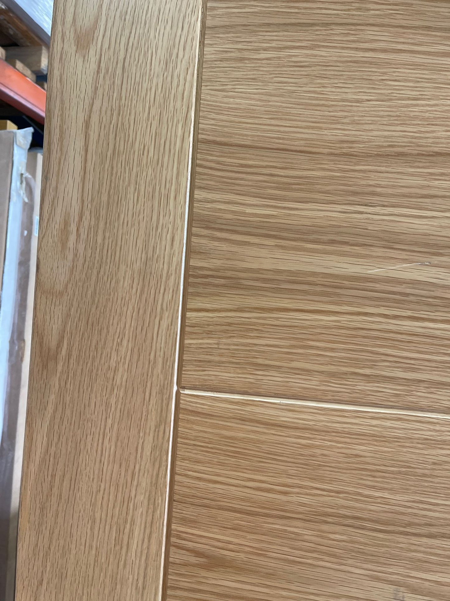 FACTORY IMPERFECTIONS Oak Iseo 5P Ladder Pre-Finished Oak Internal Doors