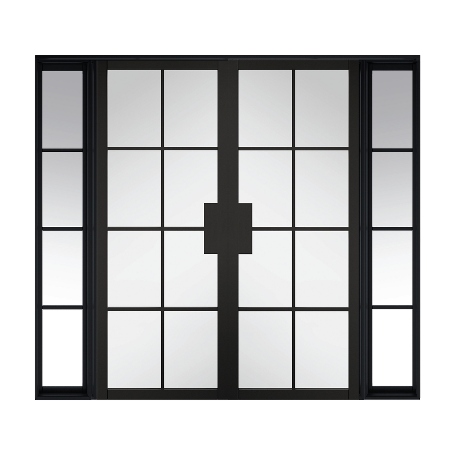 Industrial Style Malvern Clear Glazed Room Divider Door Set
