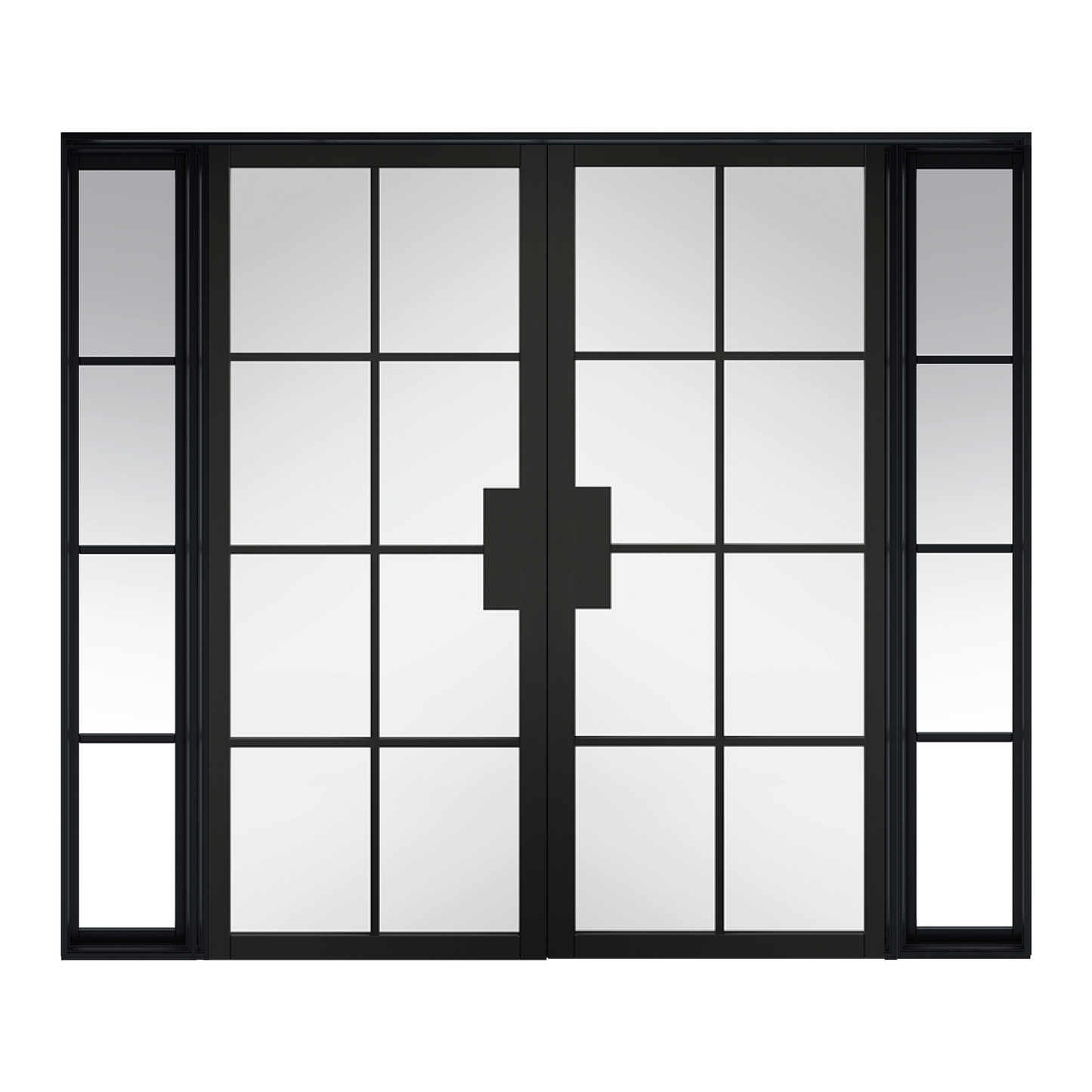 Industrial Style Malvern Clear Glazed Room Divider Door Set