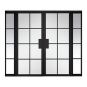 Industrial Style Malvern Clear Glazed Room Divider Door Set