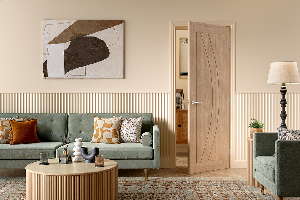 Oak Girona Unfinished Internal Door