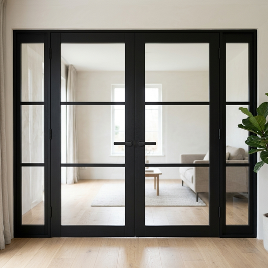 Urban 3L Industrial Style Clear Glazed Door Set 2910mm(w) x 2021mm(h)