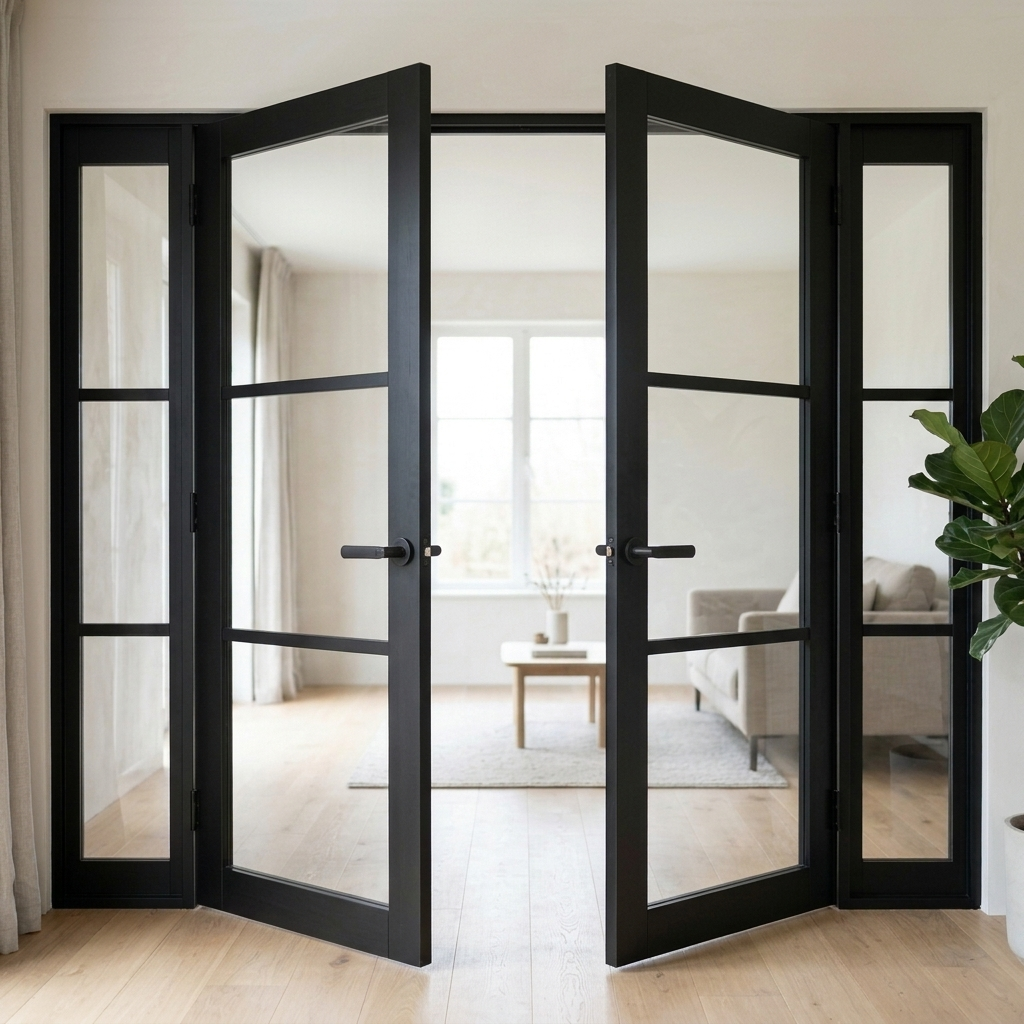 Urban 3L Industrial Style Clear Glazed Door Set 2602mm(w) x 2021mm(h)
