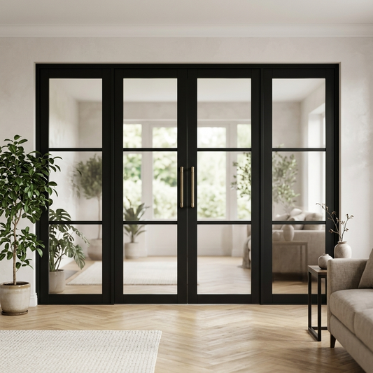 Urban 3L Industrial Style Clear Glazed Door Set 2984mm(w) x 2021mm(h)