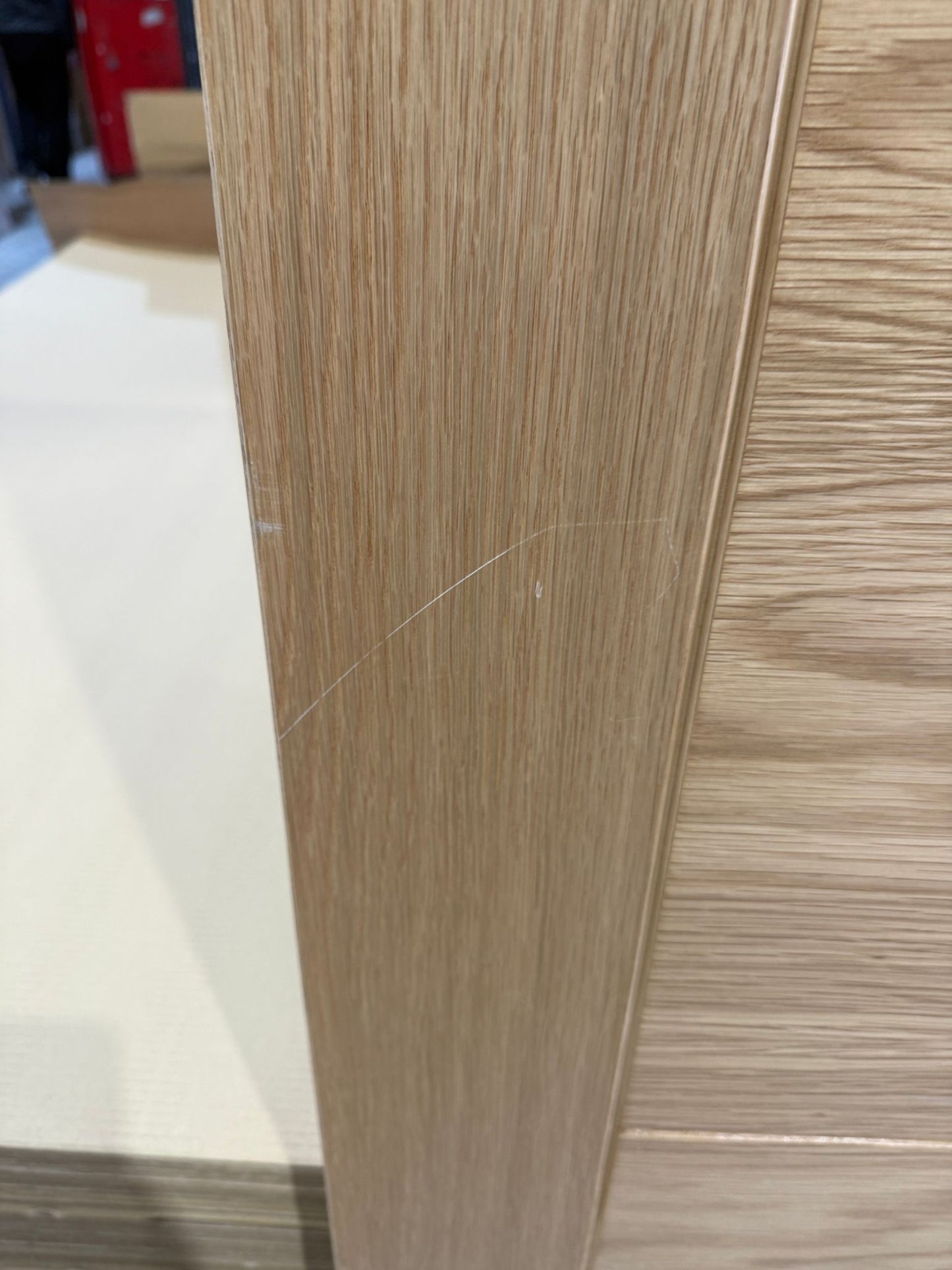 FACTORY IMPERFECTIONS Oak Iseo 5P Ladder Pre-Finished Oak Internal Doors