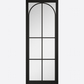 Black Astoria Clear Glazed Internal Door