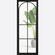 Black Astoria Clear Glazed Internal Door