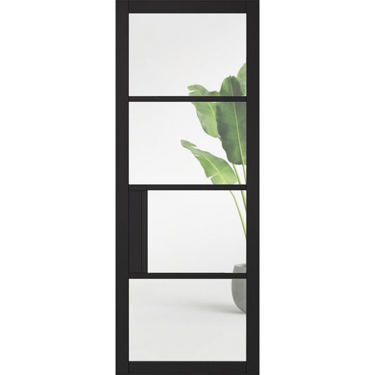 Black Chelsea Glazed 4L Clear