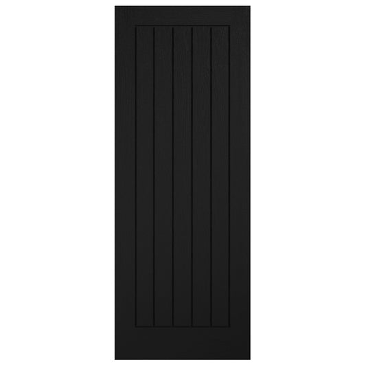 Fully Finished Black Mexicano FD30 Fire Rated Internal Door