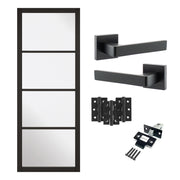 Industrial 4L Glazed Door & Handle Set