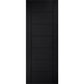 Laminate Linear 7 Panel Black Internal Door