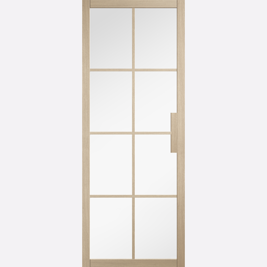 Blonde Oak Malvern Clear Glazed Internal Door