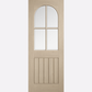Blonde Oak Mexicano Arched Square Top Glazed Internal Door