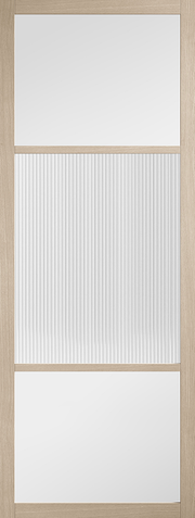 Blonde Oak Sutton Reeded Glazed Internal Door