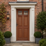 Hardwood Colonial Top Light Lead Glazed External Door