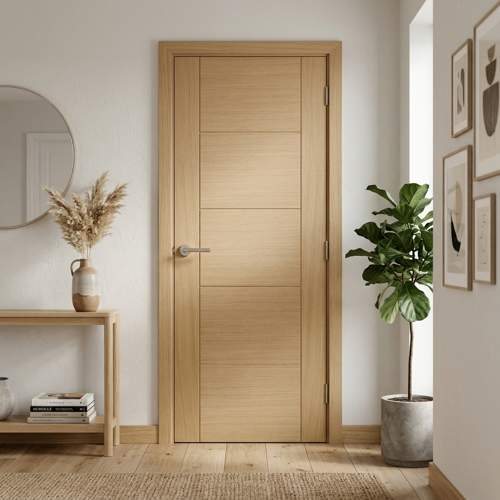 Fully Finished Oak Cotswold 5P Internal Door