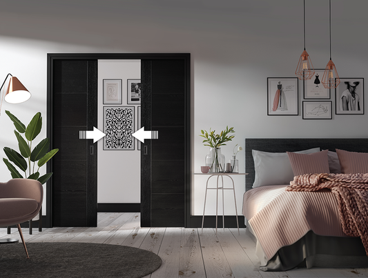 Flusso Double Pocket Door Set - Simultaneous Close