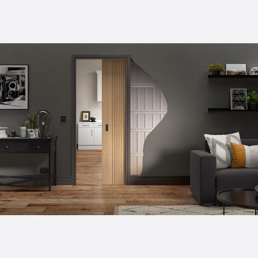 Flusso Pocket Door Set Double