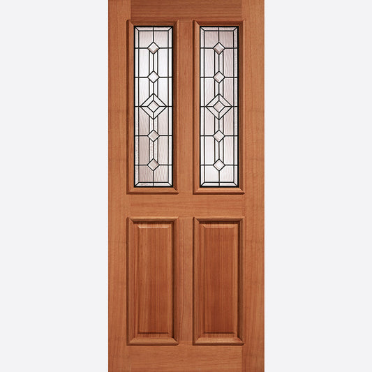 Hardwood Derby Glazed 2L Leaded External Door