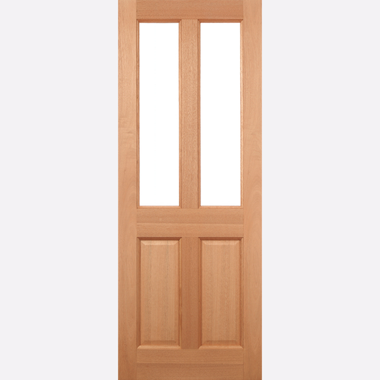 Hardwood Malton Glazed 2L Clear External Door