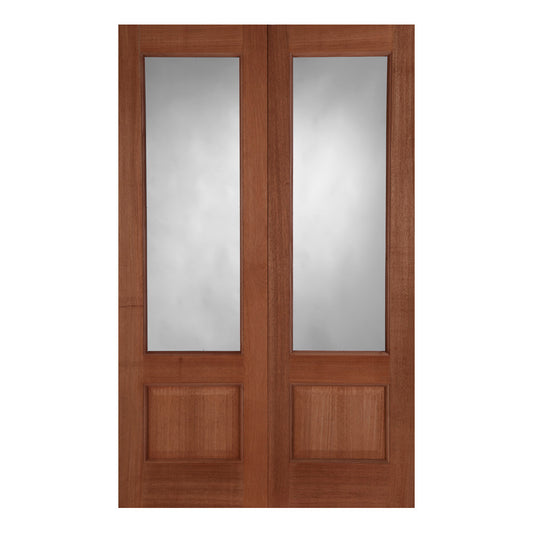 Hardwood Unglazed Chiswick Rebated External Door Pair