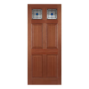 Hardwood Colonial Top Light Lead Glazed External Door