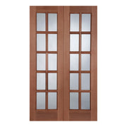 Hardwood Unglazed GTP Rebated External Door Pair