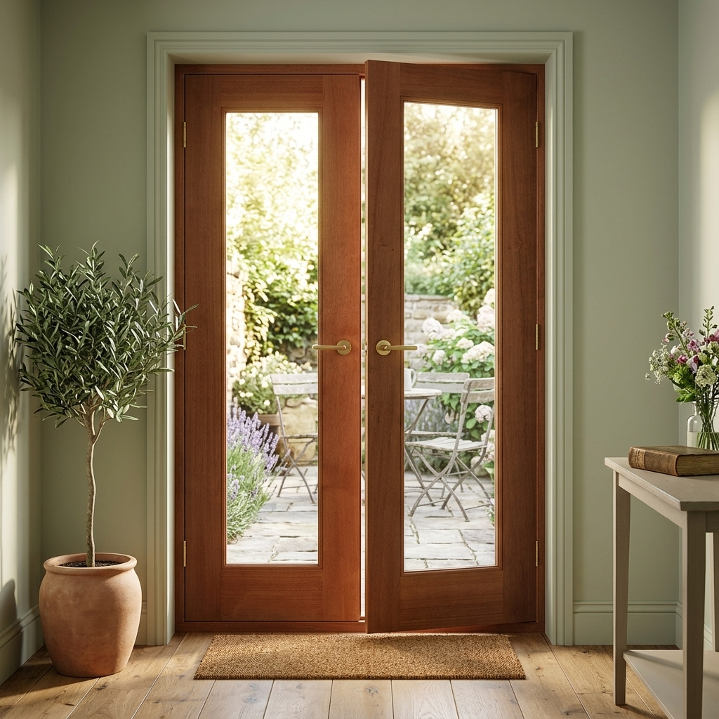 Hardwood Unglazed Pattern 20 Rebated External Door Pair