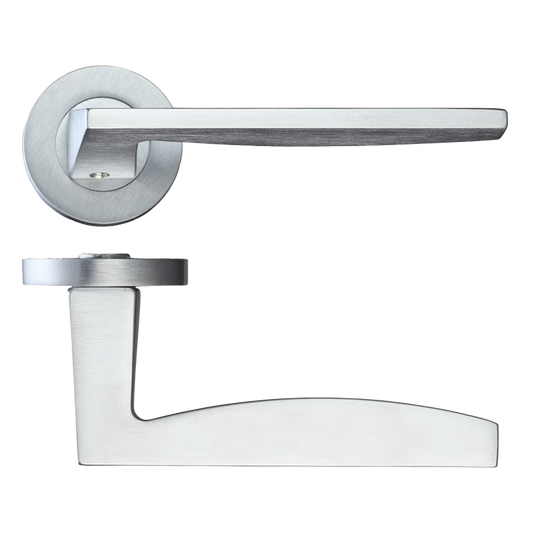 Ironmongery Crux Satin Chrome Handle Hardware Pack