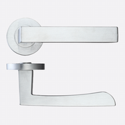 Ironmongery Fornax Satin Chrome Handle Hardware Pack