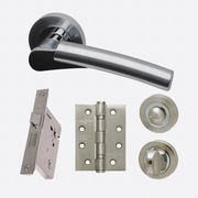 Ironmongery Neptune Standard or Privacy Handle Hardware Pack