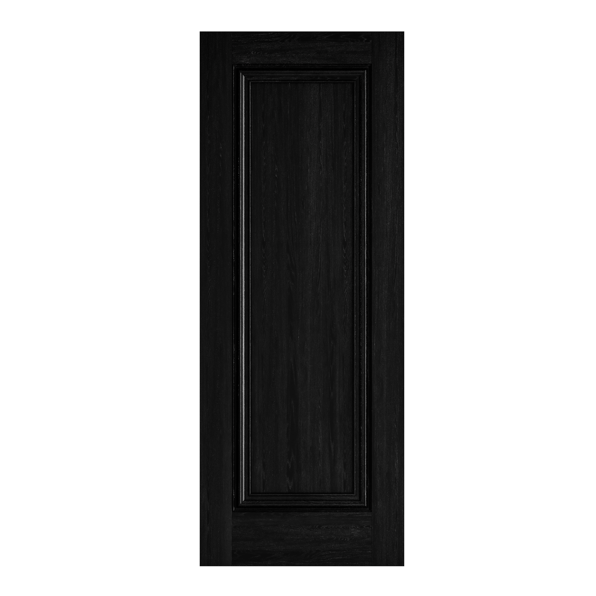 Fully Finished Black Laminate Haddon 1 Panel Internal Door