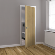 Aria Oak Laminate Fully Finished Fluted Internal Door
