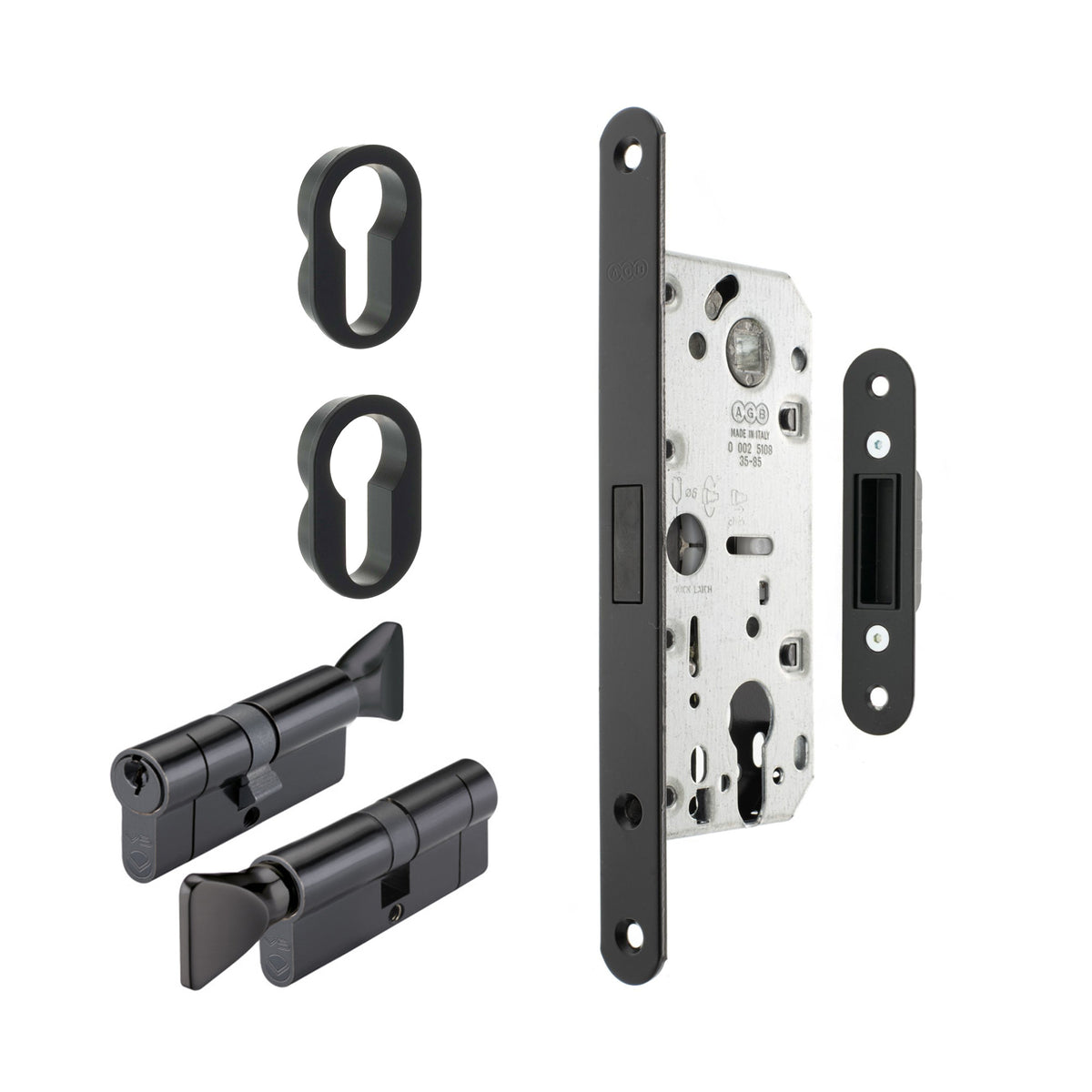 Magnetic Euro Profile Sashlock Key Lock Set for Industrial Doors