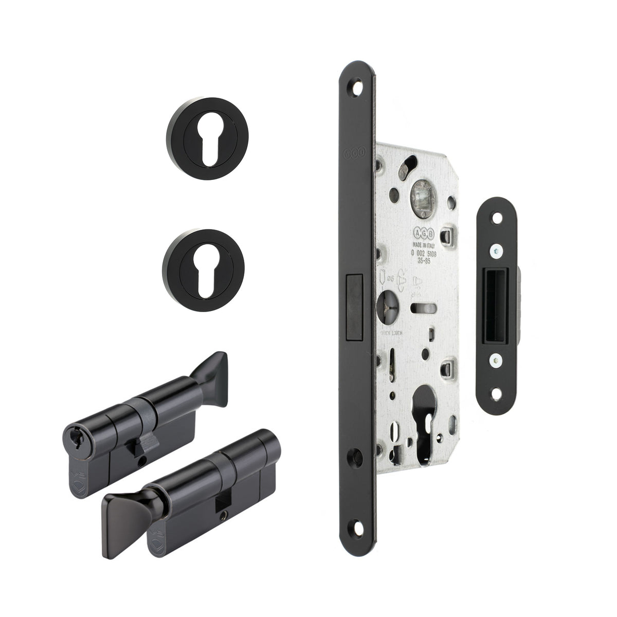 Magnetic Euro Profile Sashlock Key Lock Set for Industrial Doors