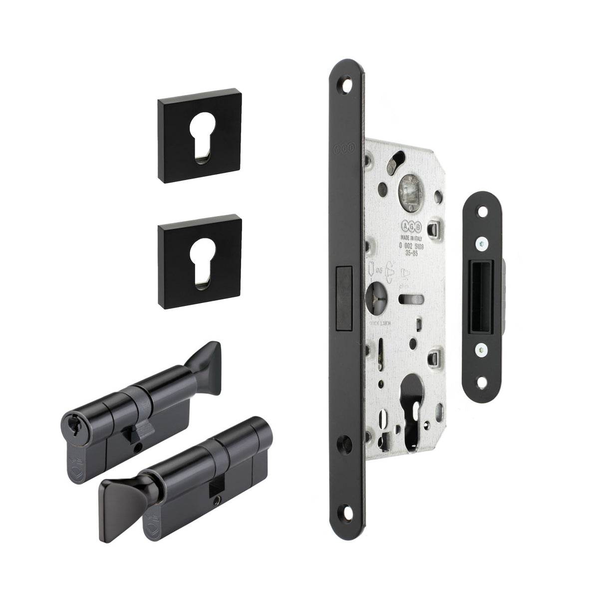 Magnetic Euro Profile Sashlock Key Lock Set for Industrial Doors