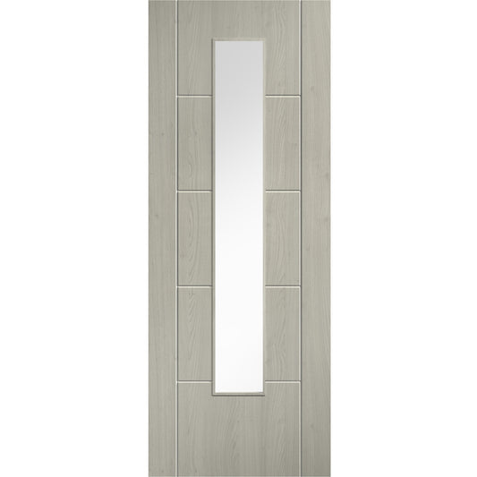 Laminate Ladder Light Grey Glazed Internal Door