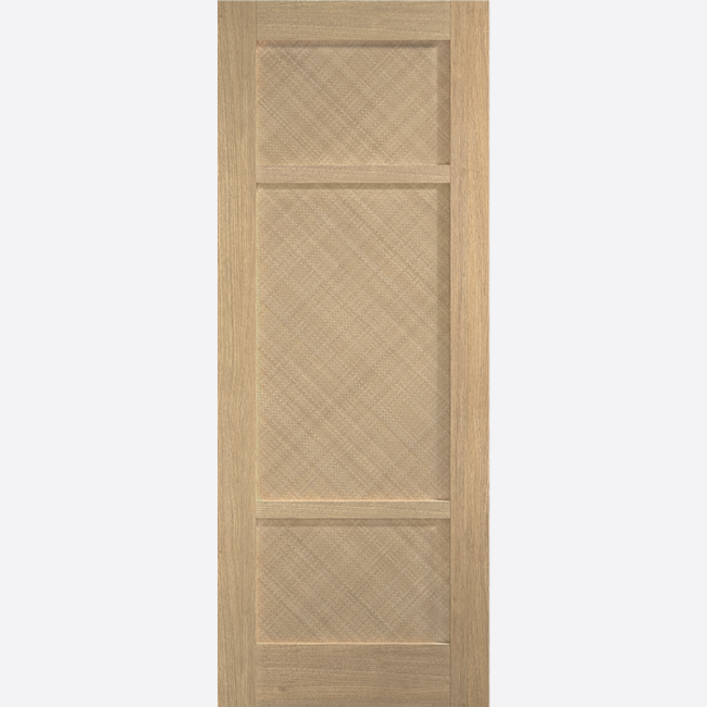 Internal Alvin Oak 3 Panel Pre-Finished Door