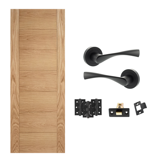 CLEARANCE Pre-Finished Carini Internal Door with Handle Pack