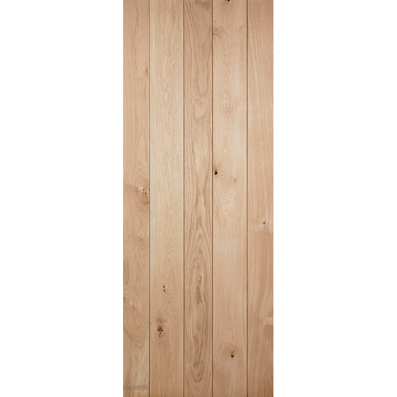 Rustic Oak Ledged Unfinished Internal Door