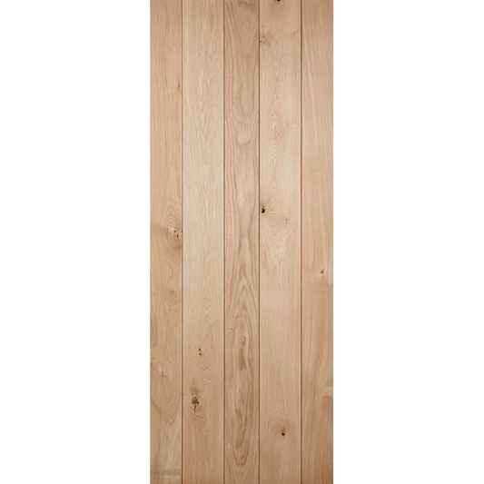 Rustic Oak Ledged Unfinished Internal Door