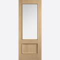 Pre-Finished Oak Murcia Clear Glazed Internal Door