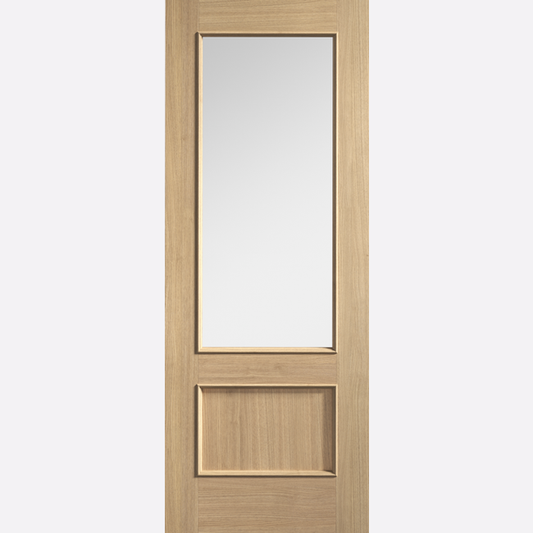 Pre-Finished Oak Murcia Clear Glazed Internal Door