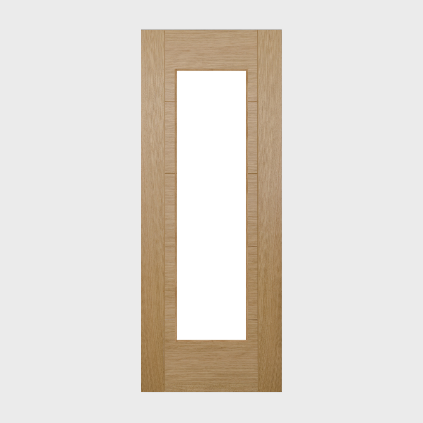 Fully Finished Oak Cotswold 5P Clear Glazed Internal Door