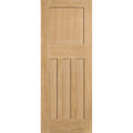 Oak DX 30s Shaker Unfinished Fire Rated FD30 Internal Door