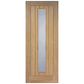 Unfinished Oak Tuscany 1 Light Clear Glazed Internal Door