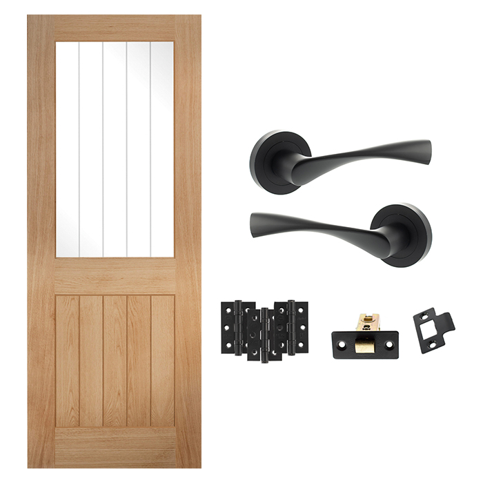 Pre-Finished Cottage Internal Door & Handle Pack Bundle