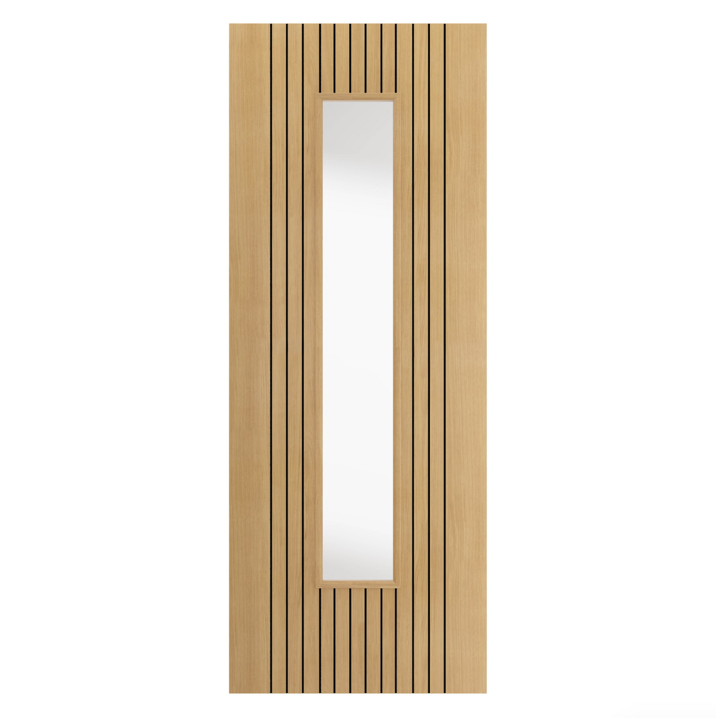 Aria Oak Laminate Fully Finished Glazed Internal Door