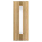Aria Oak Laminate Fully Finished Glazed Internal Door
